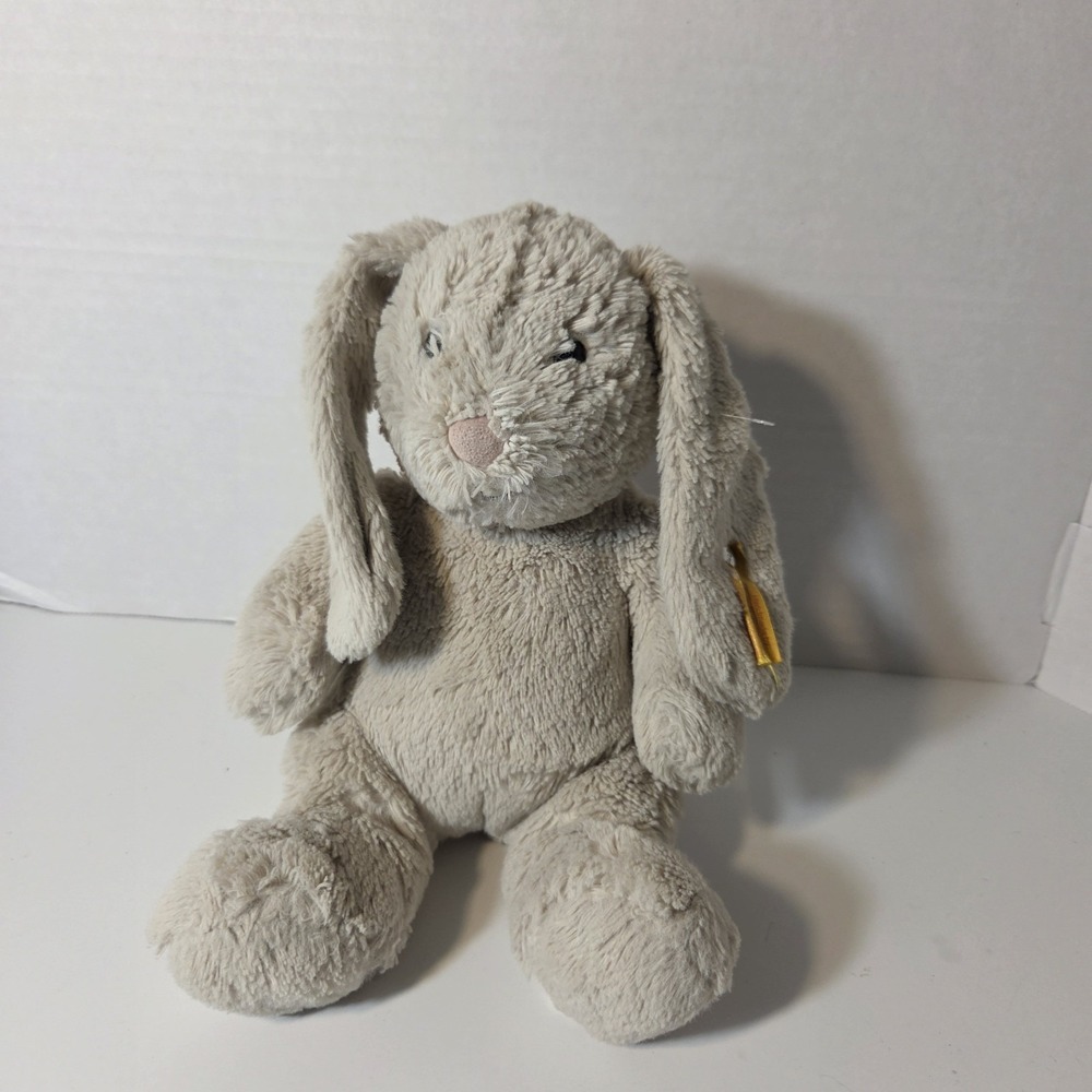 Steiff Hoppie Rabbit Bunny light grey 12" Plush Soft Cuddly Stuffed Animal